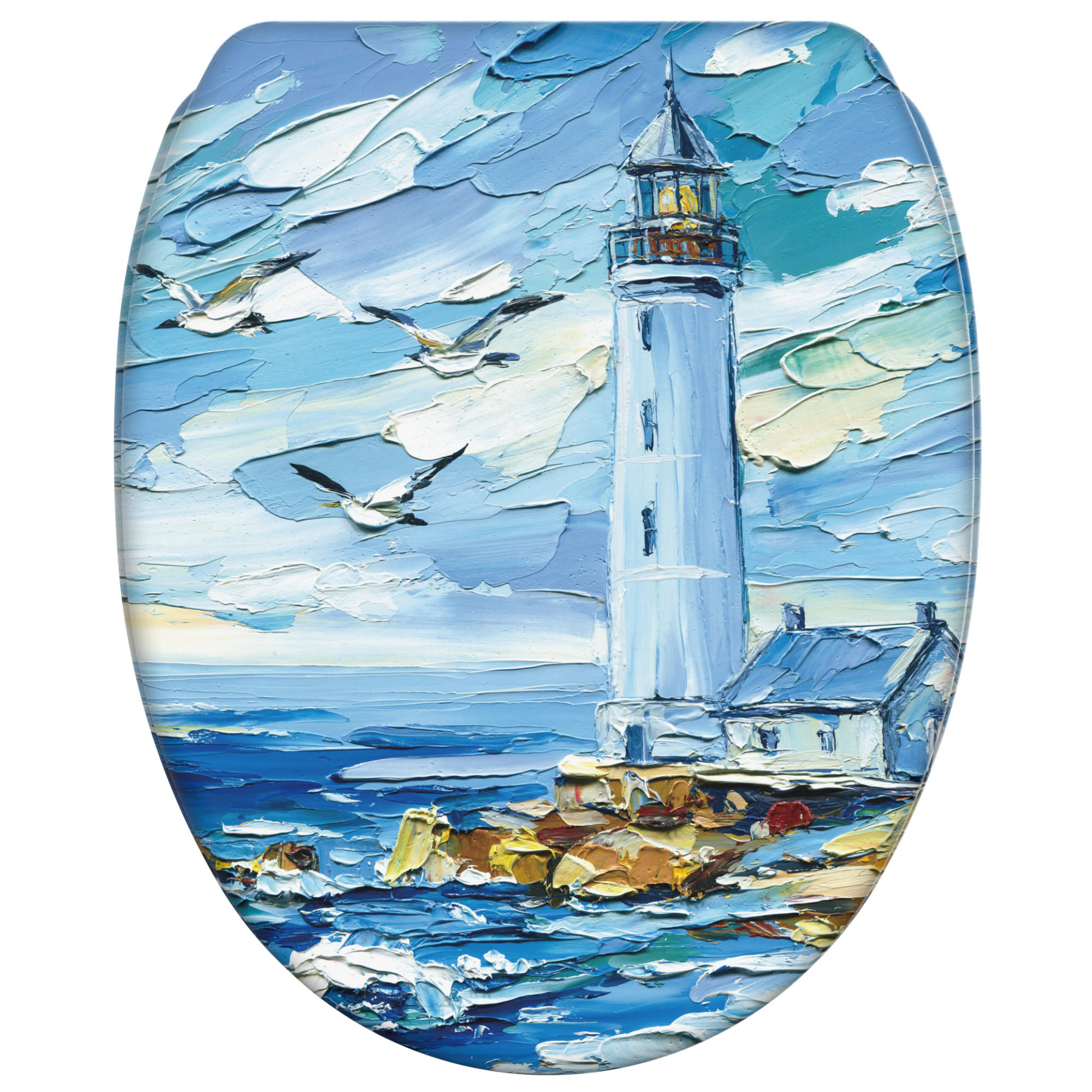 Sanilo Wc-Sitz Blau 37.7x5.5x48 cm