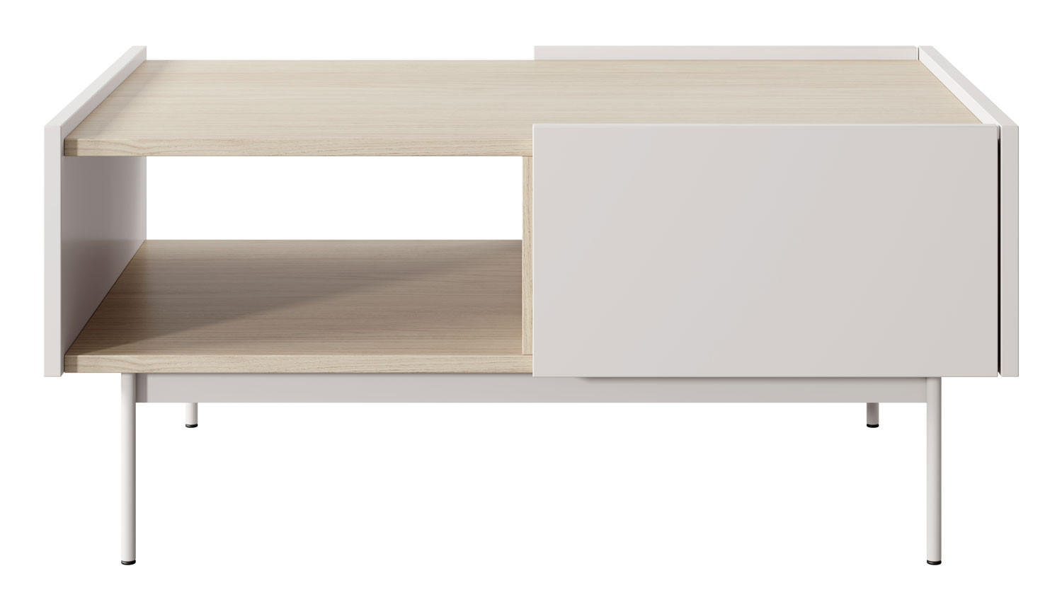 COUCHTISCH Color L97 Kaschmir 97 / 65 / 45cm - Eichefarben/Beige, Holz/Holzwerkstoff (65/97/45cm) - Feldmann-Wohnen