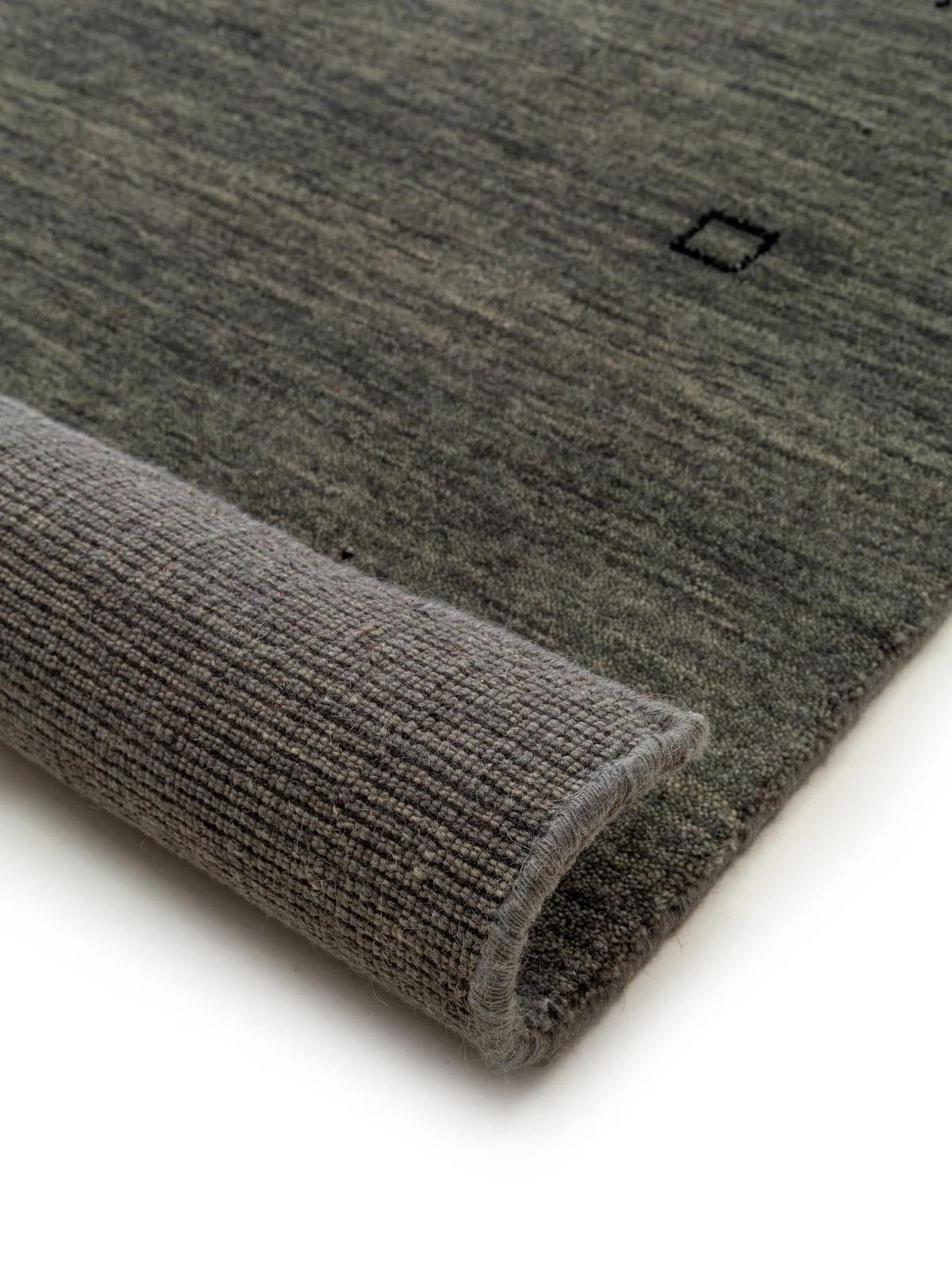 WOLLTEPPICH Jamal Grau 160x230 cm - Grau, Textil (160/230cm) - benuta Nest