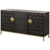 SIDEBOARD Mango 146x40x77 grau geölt DIAMOND #122 - Grau, Holz (146/77/40cm) - Massivmoebel24