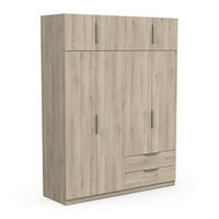 SCHRANK 8 Türen - GHOST - Eiche - 157,3 x 51,1 x 203 cm - Beige, Holz (51.1/203/157.3cm) - Demeyere