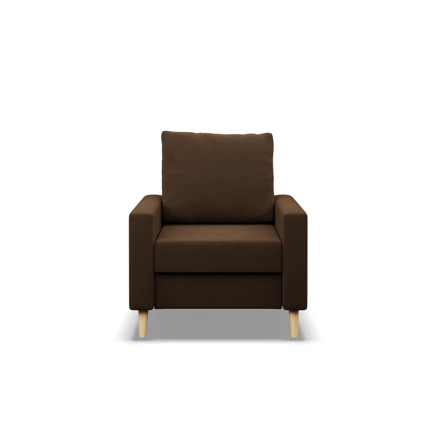 LOUNGESESSEL BLANK, Braun - Braun, Textil (75/88/92cm) - Mebligo