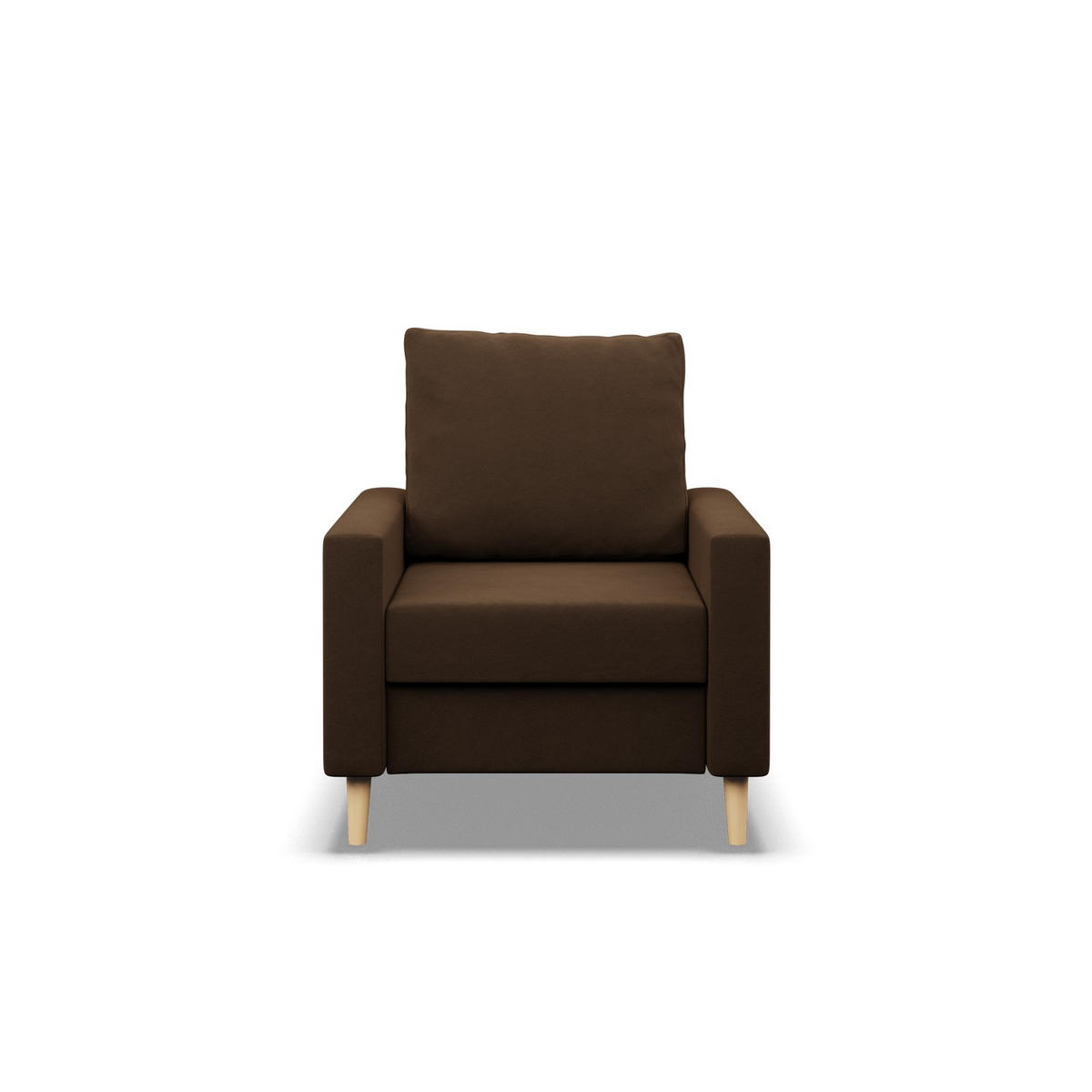 LOUNGESESSEL BLANK, BONELL, Braun - Braun, Textil (75/92/92cm) - Mebligo