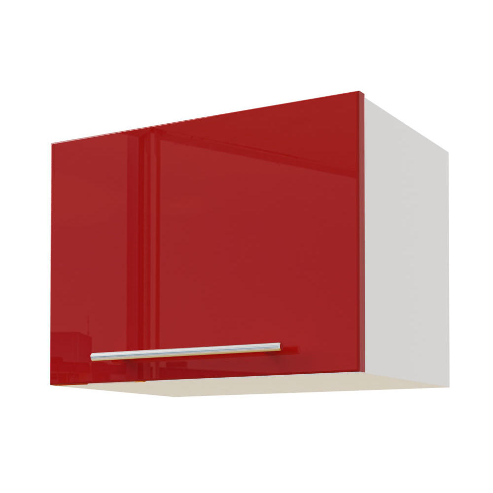 KLAPPHÄNGESCHRANK Brerra W4B/50 50 / 32,5 / 36 cm - Rot/Weiß, Holz/Holzwerkstoff (50/36/32.5cm) - Feldmann-Wohnen