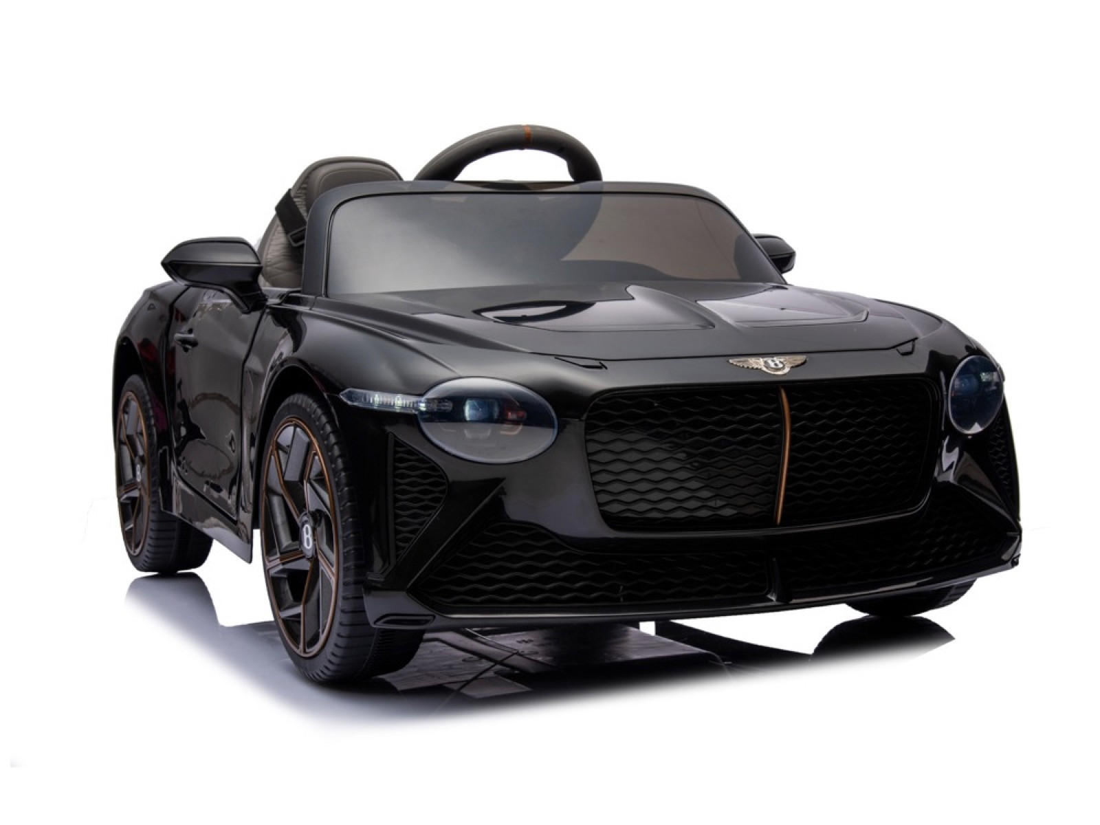KINDER ELEKTROAUTO Bentley Bacalar schwarz - Schwarz, Kunststoff (108/65/45cm) - TPFLiving