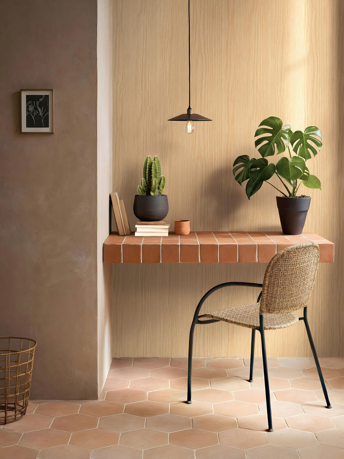 SELBSTKLEBENDE Tapete Holz Tapete braun - Braun, Papier (53/600cm) - marburg