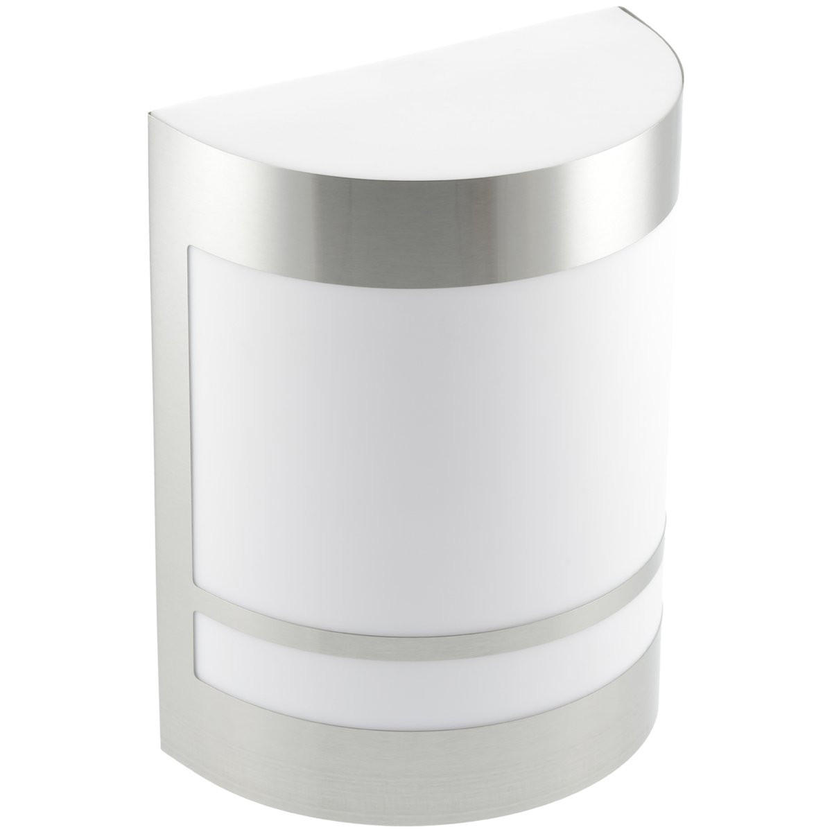 AUSSENWANDLEUCHTE KALA Edelstahl gebogen - Edelstahlfarben, Metall (16/20.8/9.2cm) - CGC Europe