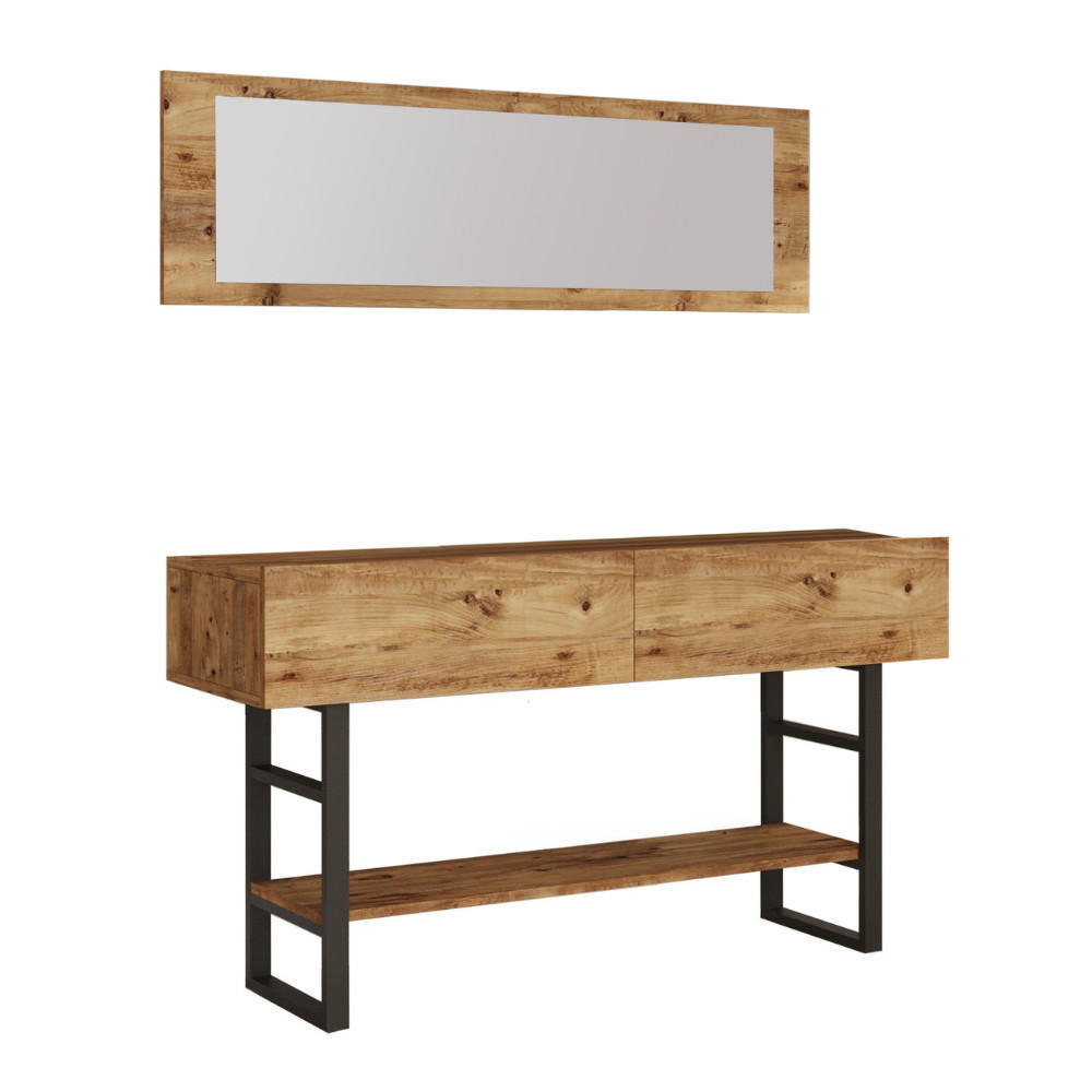 Concept Usine Konsole Schwarz 139x76x43 cm