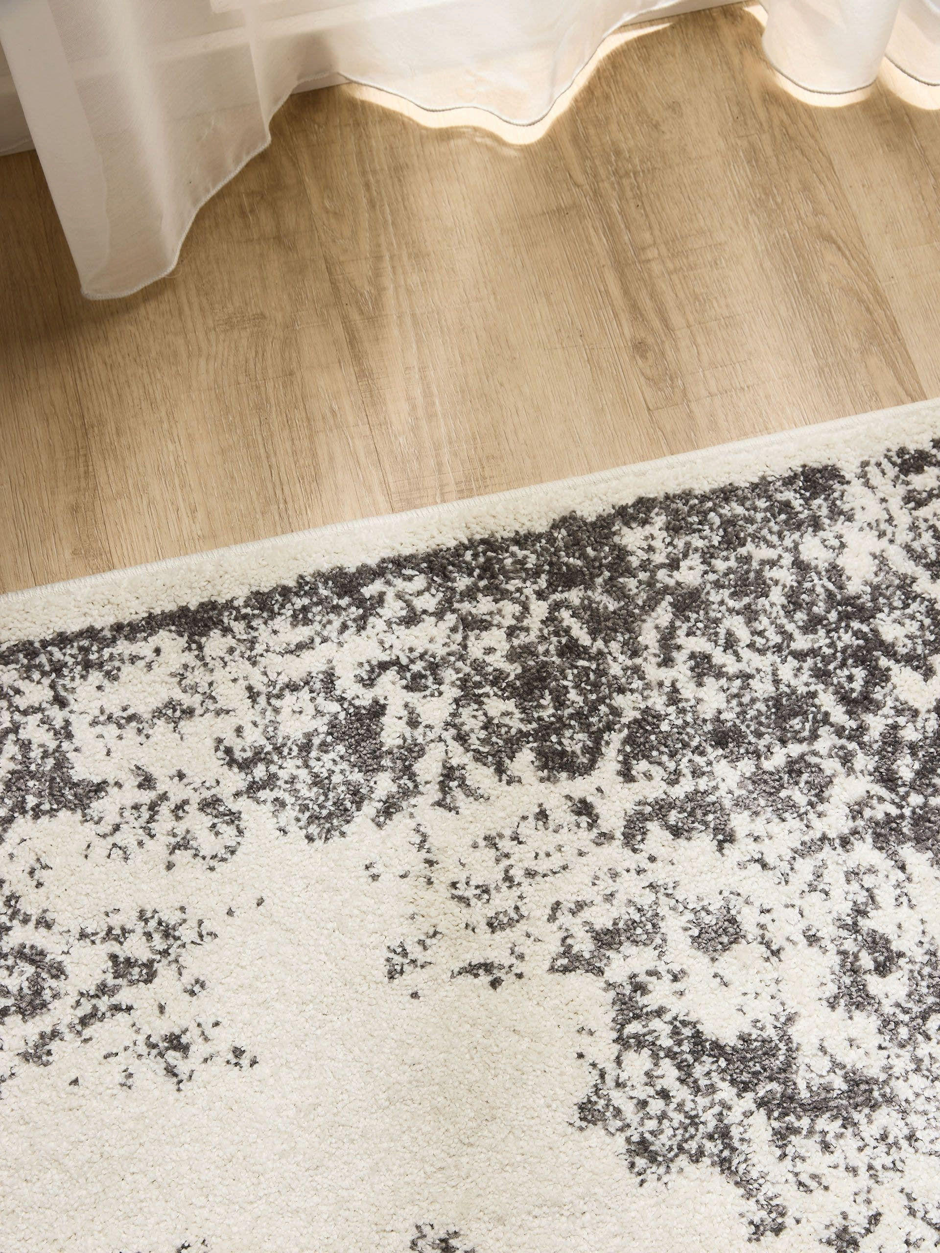 VINTAGE-TEPPICH Sia 200/300 cm - Creme/Grau, Kunststoff (200/300cm) - benuta