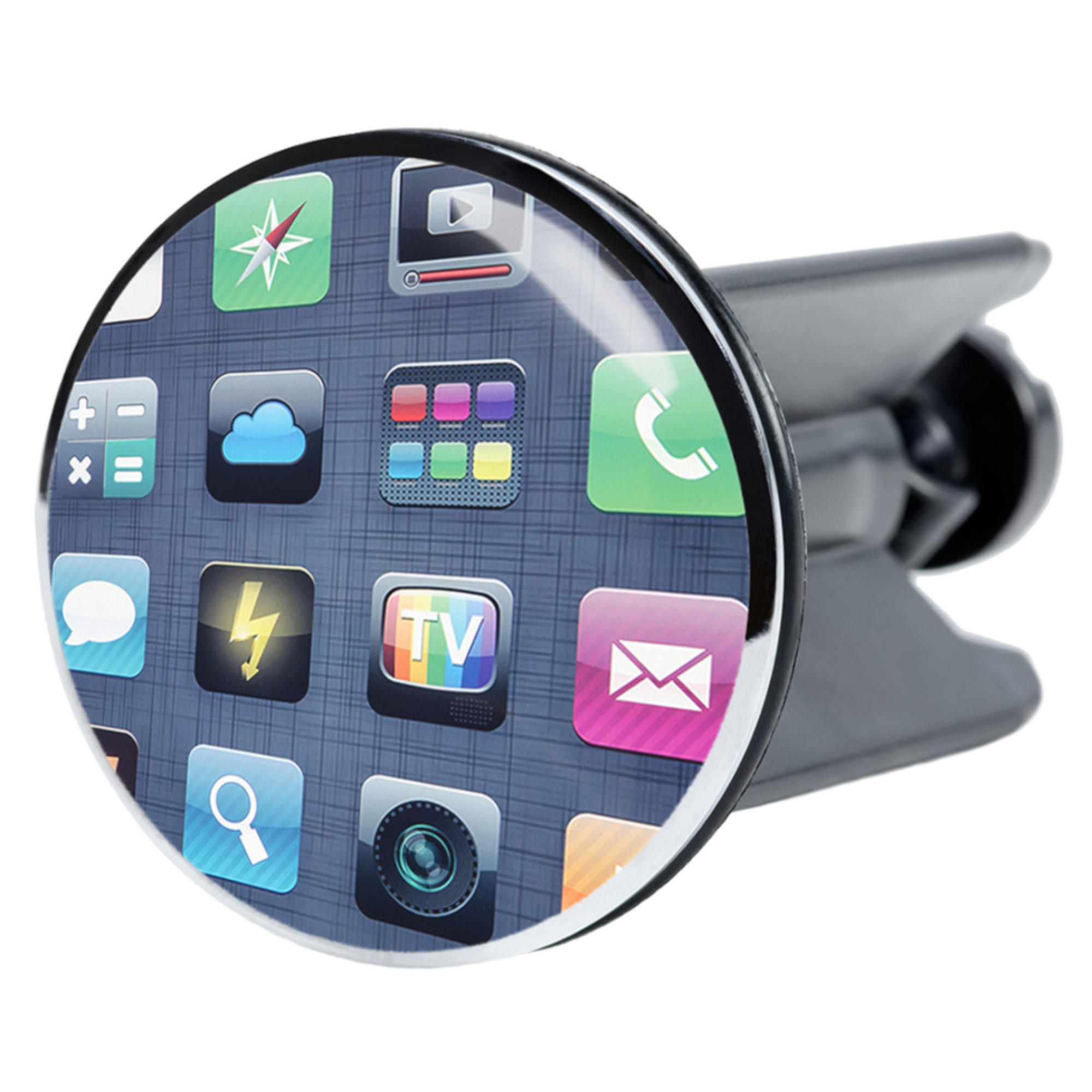 WASCHBECKENSTÖPSEL App - Multicolor, Kunststoff/Metall (4/7/7cm) - Sanilo