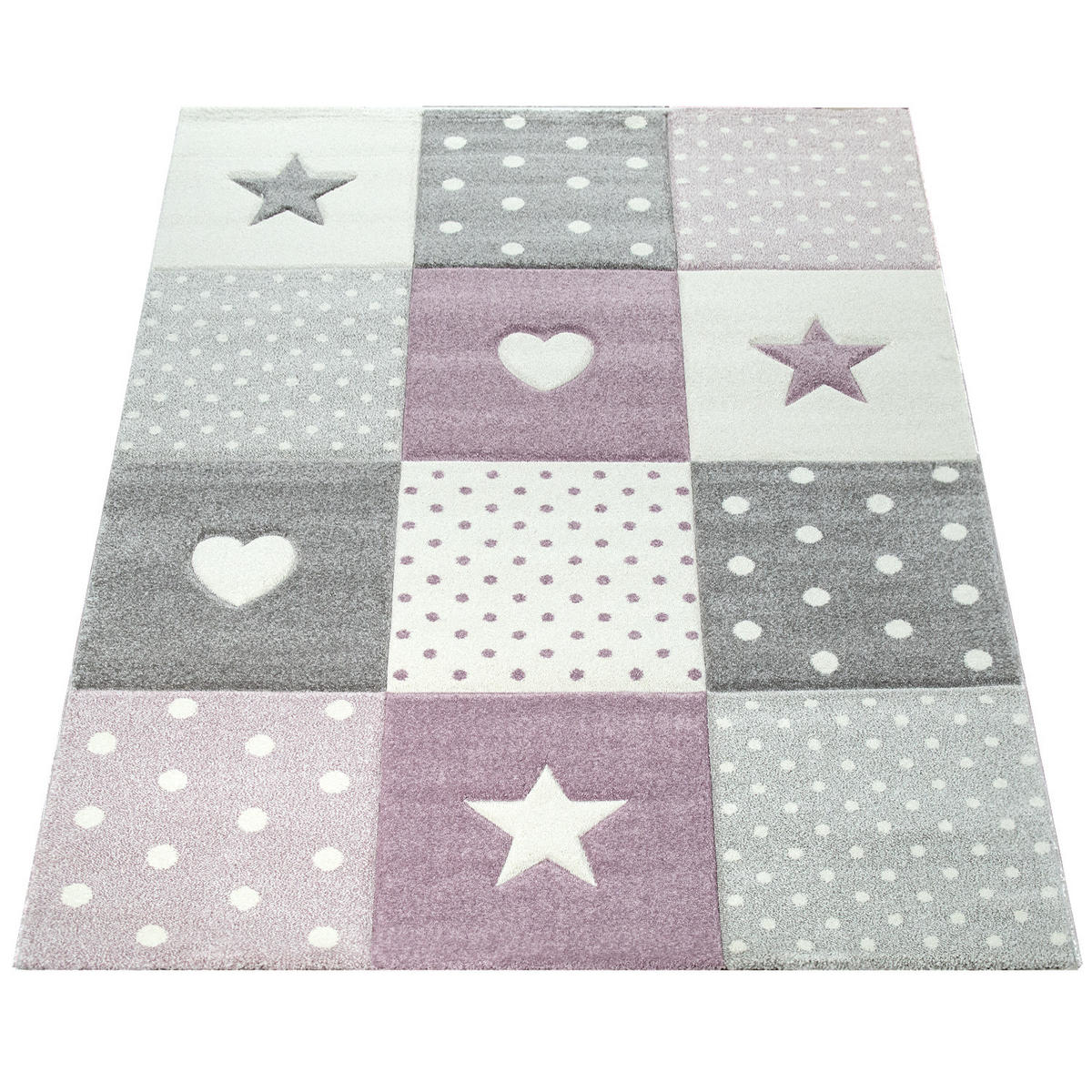 KINDERTEPPICH 133/133 cm Cosmo 348 - Lila, Textil (133/133cm) - Paco Home