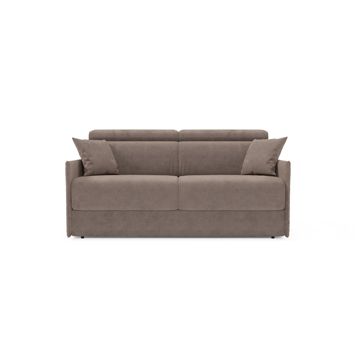 LINEARSOFA Miryam - Braun, Metall (189/83/98cm) - Divani.store