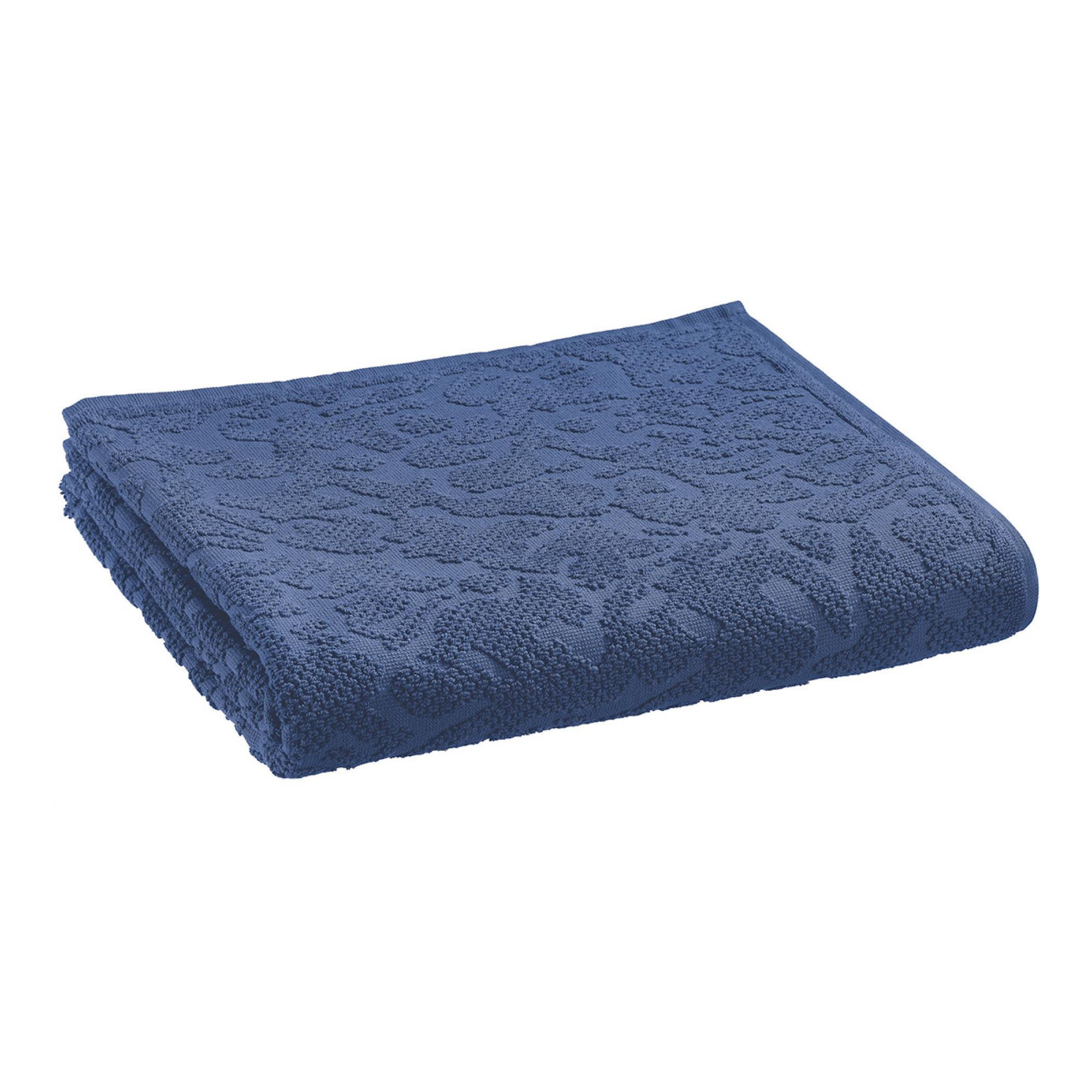 BADETUCH Gilda tintenblau 90 x 150 cm - Dunkelblau, Textil (90/150cm) - Vivaraise