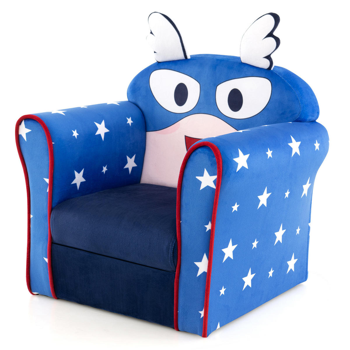 KINDERSOFA 54cm Blau - Blau, Holz (40/54/50cm) - COSTWAY