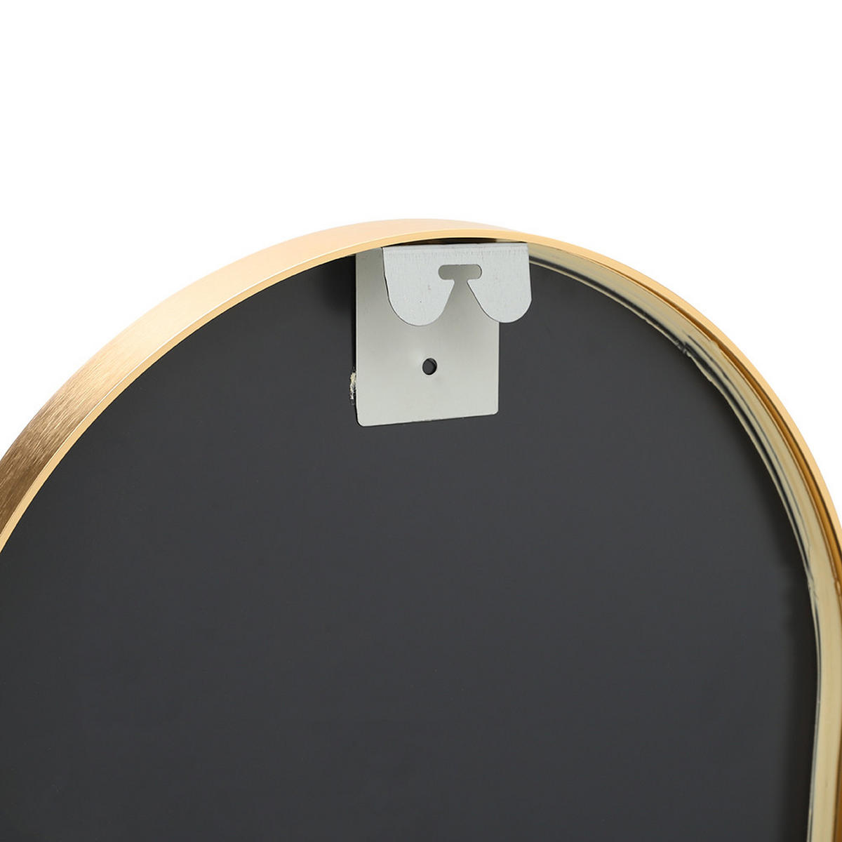 GANZKÖRPERSPIEGEL 40/120/2.8 cm Gewölbt Aluminiumrahmen Gold - Goldfarben, Glas/Metall (40/2.8/120cm) - Livingandhome