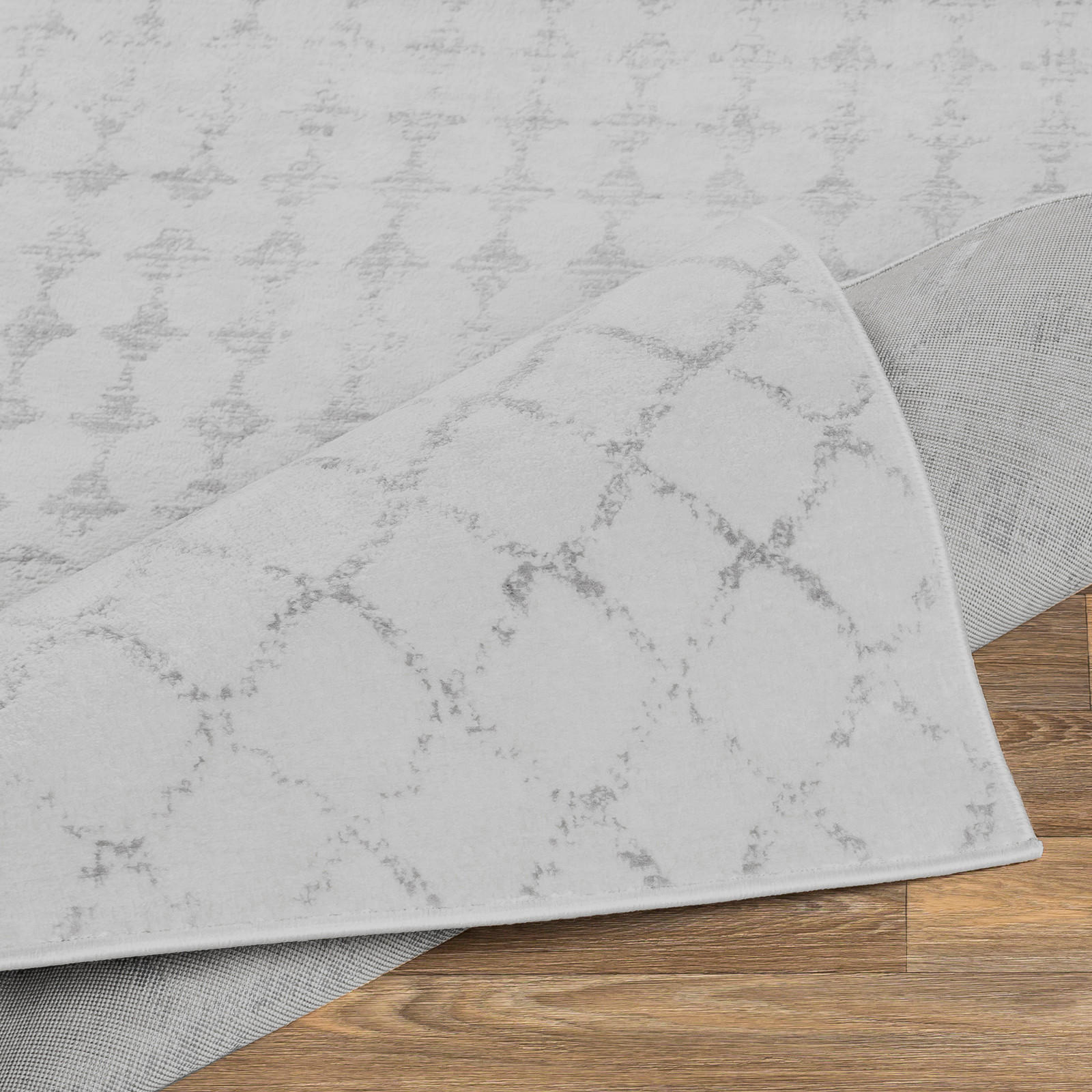 Thumbnail - Livabliss Kurzflorteppich, Grau, Textil, Grafikmuster, Rechteckig, 120x170 cm, Oeko-Tex® Standard 100, in verschiedenen ...