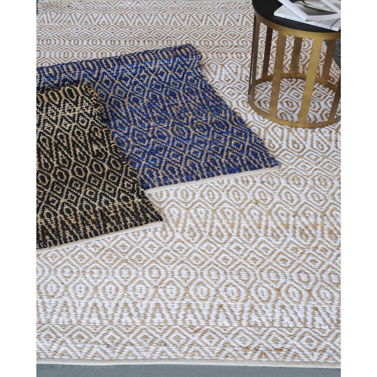 TEPPICH Pasadena indigoblau 120 x 180 cm - Dunkelblau, Textil (180/120cm) - The Rug Republic