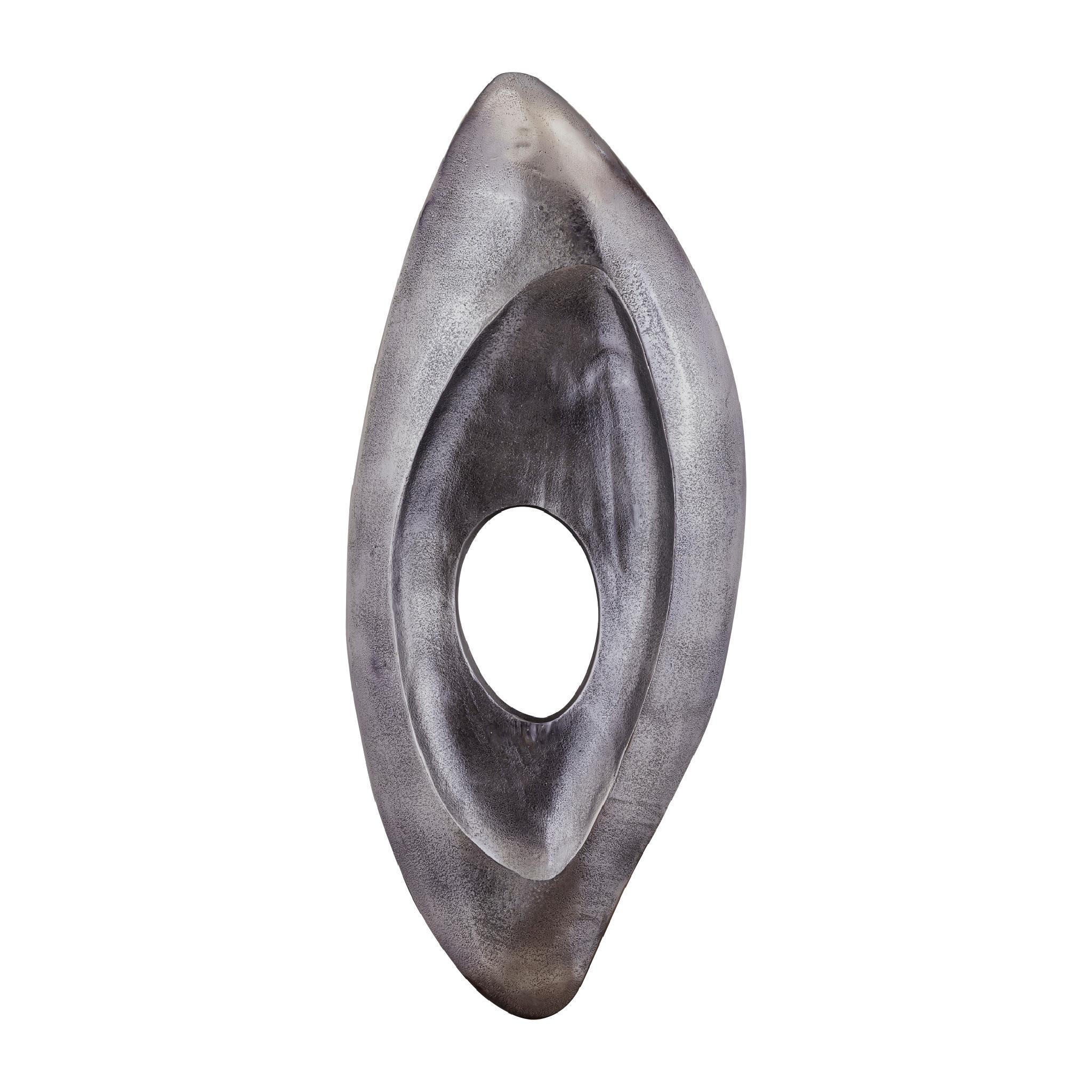 WANDPANEEL Kellaine Silber 32/4/80cm - Silberfarben, Metall (4/80/32cm) - PTMD Collection