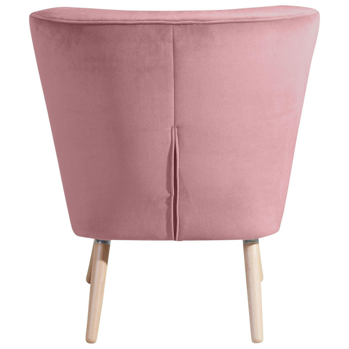 SESSEL Kassi Bezug Samtvelours Buche natur / rosé - Rosa, Kunststoff (69/80/68cm) - 58aufmkessel