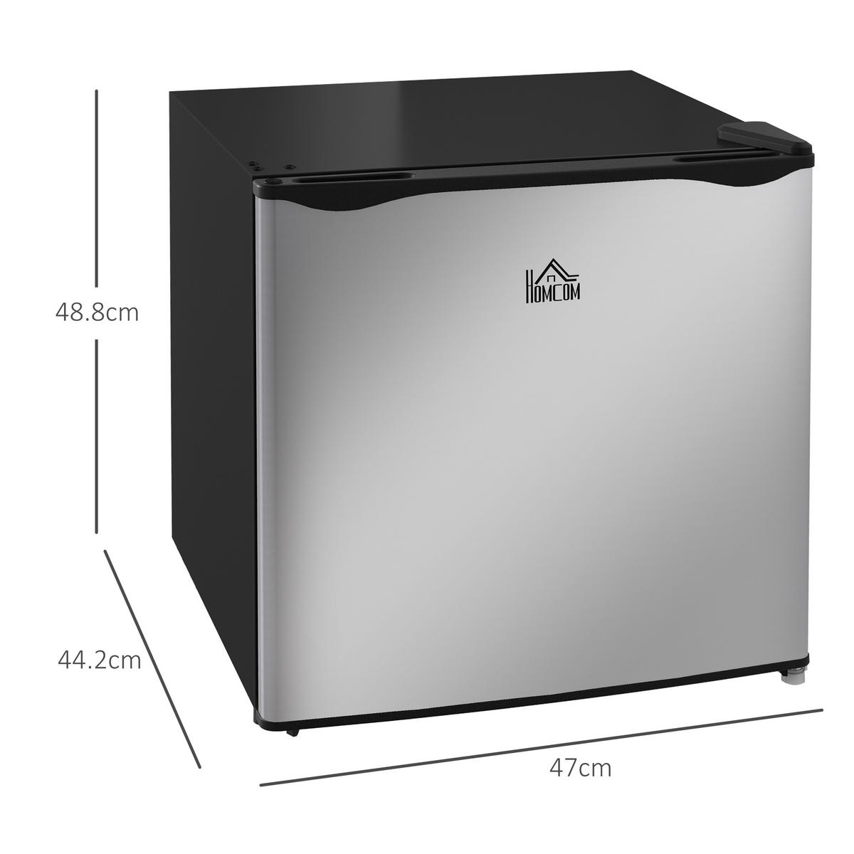 MINIKÜHLSCHRANK 35L Gefrierbox, -24~-14℃, 5-stufige Temperaturregelung - Silberfarben, Metall (44.2/48.8/47cm)