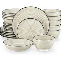 TAFELSERVICE 24-teiliges Set Steingut Bonbon Beige - Beige, Keramik (26.8/3.2/26.8cm)