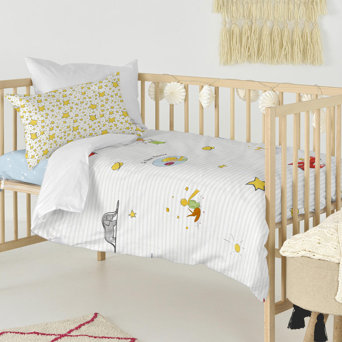 BETTBEZUG 2er-Set teiliges son monde 115x145 cm (kinderbett) mehrfarbig - Multicolor, Textil (115/145cm) - Happy Friday