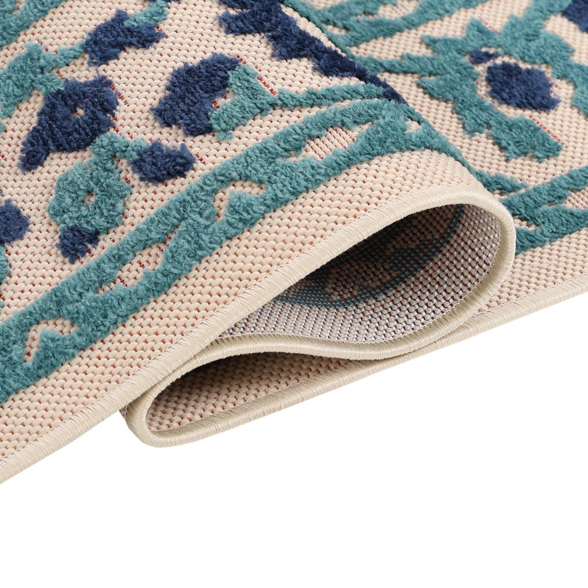 TEPPICH PATIO CREME 90/150 cm - Creme, Textil (90/150cm) - Tapiso