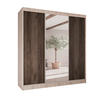 SCHWEBETÜRENSCHRANK Ramos II 200/61/215 eiche sonoma+holzfarben - Eichefarben/Sonoma Eiche, Holzwerkstoff (200/215/61cm) - Beautysofa