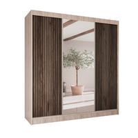 SCHWEBETÜRENSCHRANK Ramos II 200/61/215 eiche sonoma+holzfarben - Eichefarben/Sonoma Eiche, Holzwerkstoff (200/215/61cm) - Beautysofa