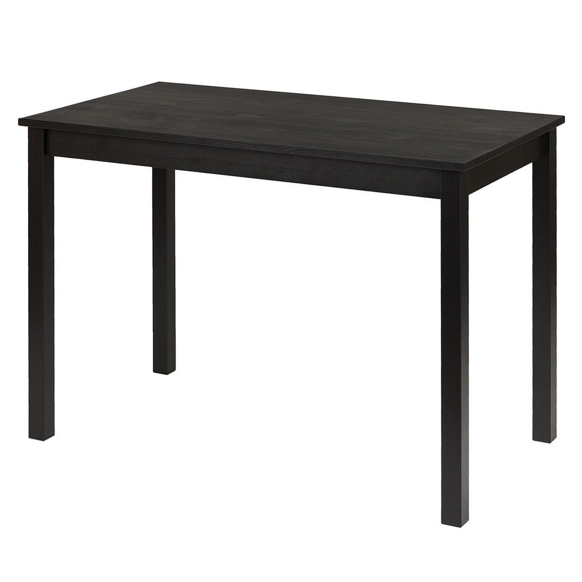 SCHREIBTISCH Massivholz 60/110/75 cm - Schwarz, Holz (60/110/75cm) - hagge home