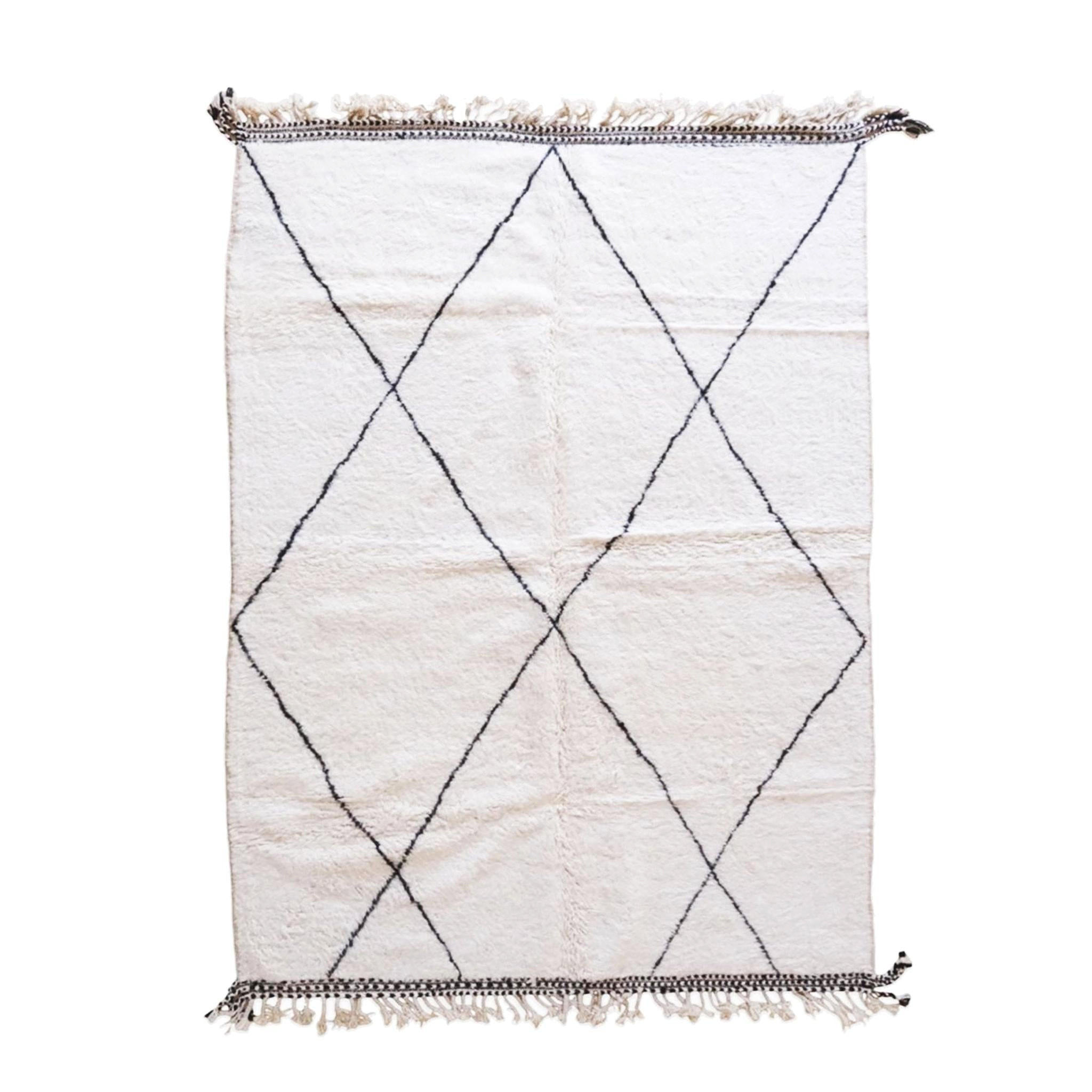 BERBERTEPPICH aus reiner Wolle 213x 295 cm - Weiß, Naturmaterialien (213/295cm) - AFK Living