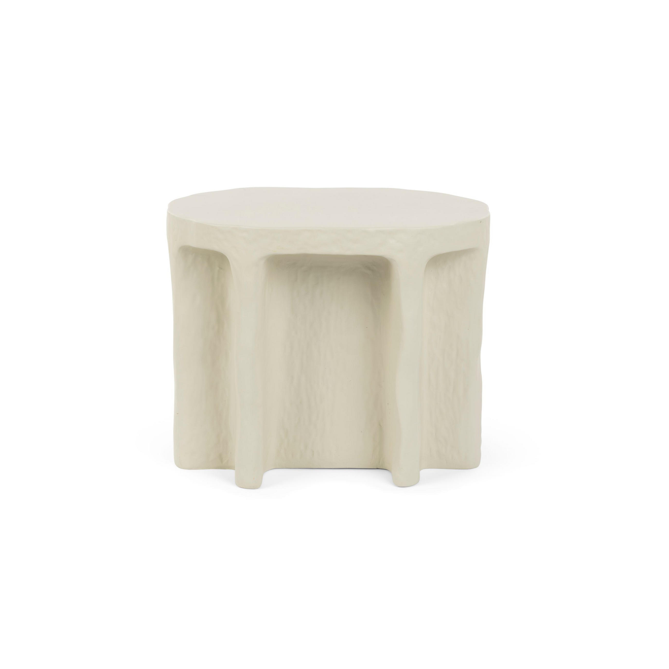 BEISTELLTISCH Born To Be Alive Ovaal 60x45 cm Beige - Beige, Naturmaterialien (60/45/40cm) - Bold Moneky