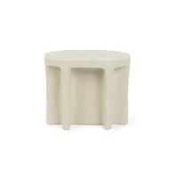 BEISTELLTISCH Born To Be Alive Ovaal 60x45 cm Beige - Beige, Naturmaterialien (60/45/40cm) - Bold Moneky