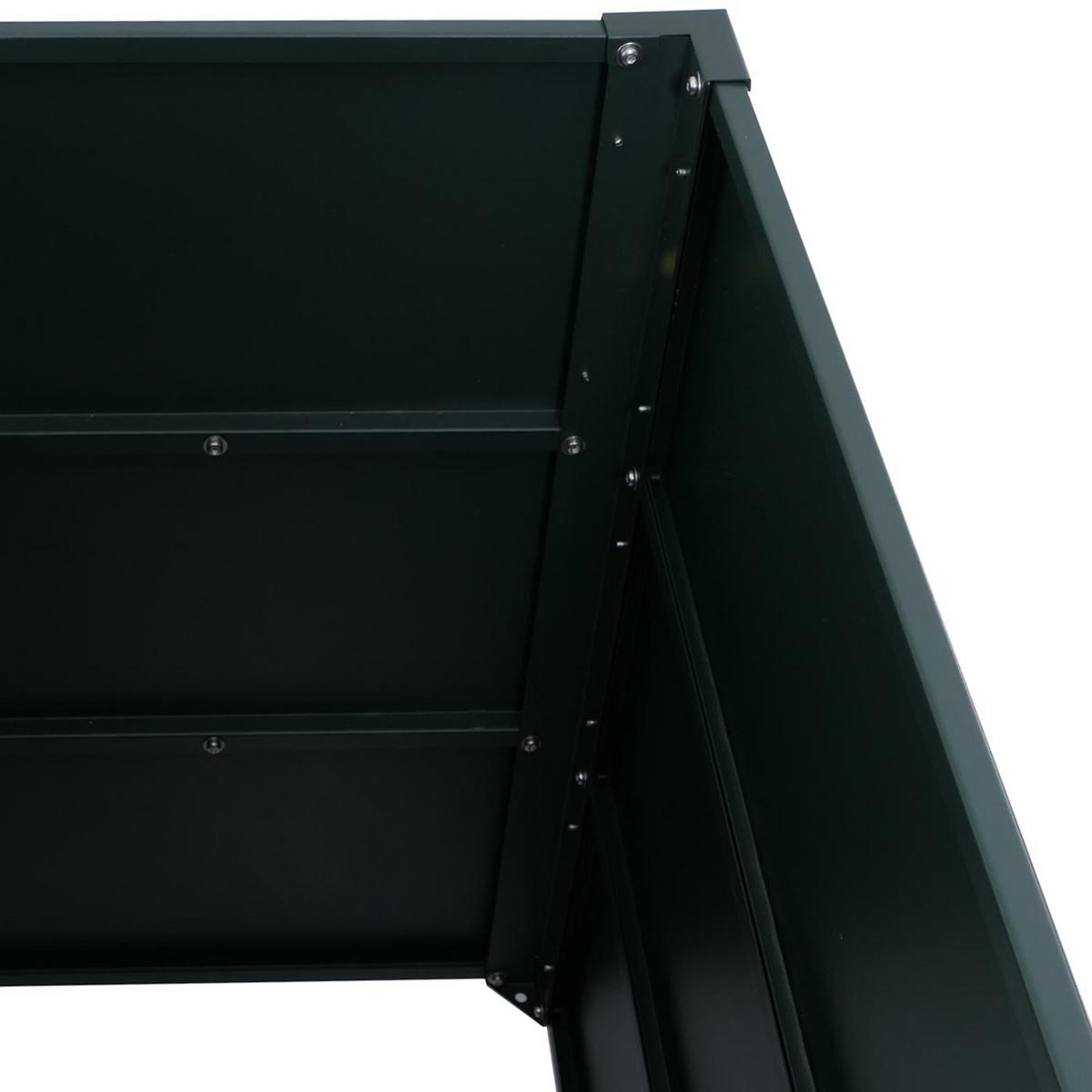 HOCHBEET 3er-Set 77x150x100cm Grün - Grün, Metall (150/77/100cm) - PROREGAL