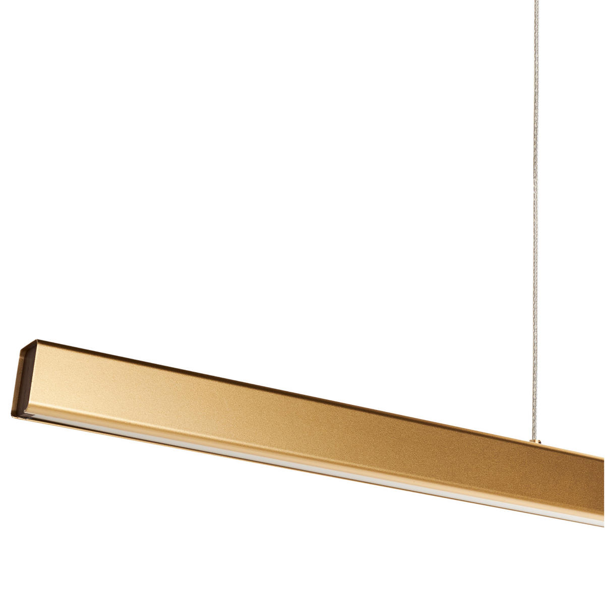 LED-HÄNGELEUCHTE Gold Arenas - Goldfarben, Metall (6/100/118cm) - Beliani