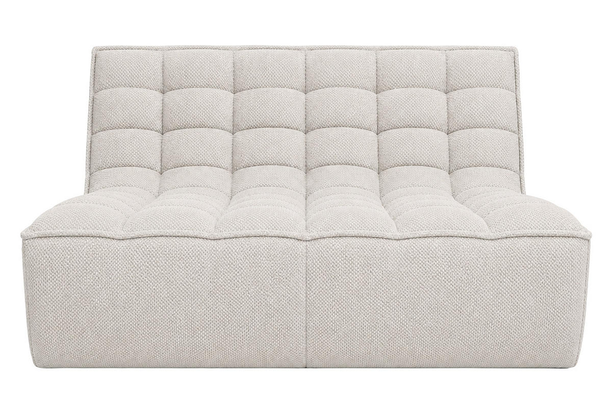 POHOVKA 2místná modulární, plyšová tkanina Pop, Béžová, LAZY - béžová, dřevo (160/76/93cm) - Kaiser Möbel