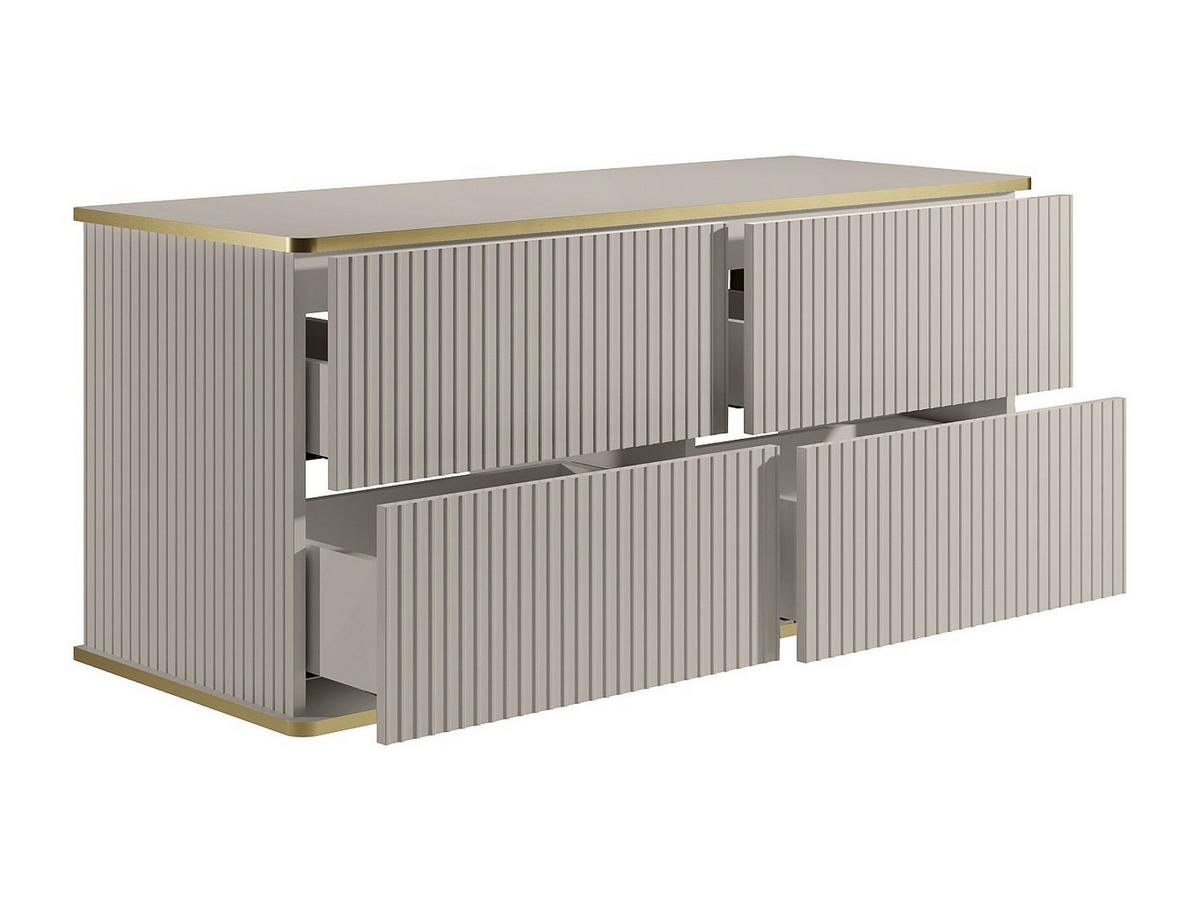 WASCHBECKENUNTERSCHRANK - 120 cm x 47 cm - holz - beige Keliza - Beige, Holz (120/54/47cm) - Vente-Unique