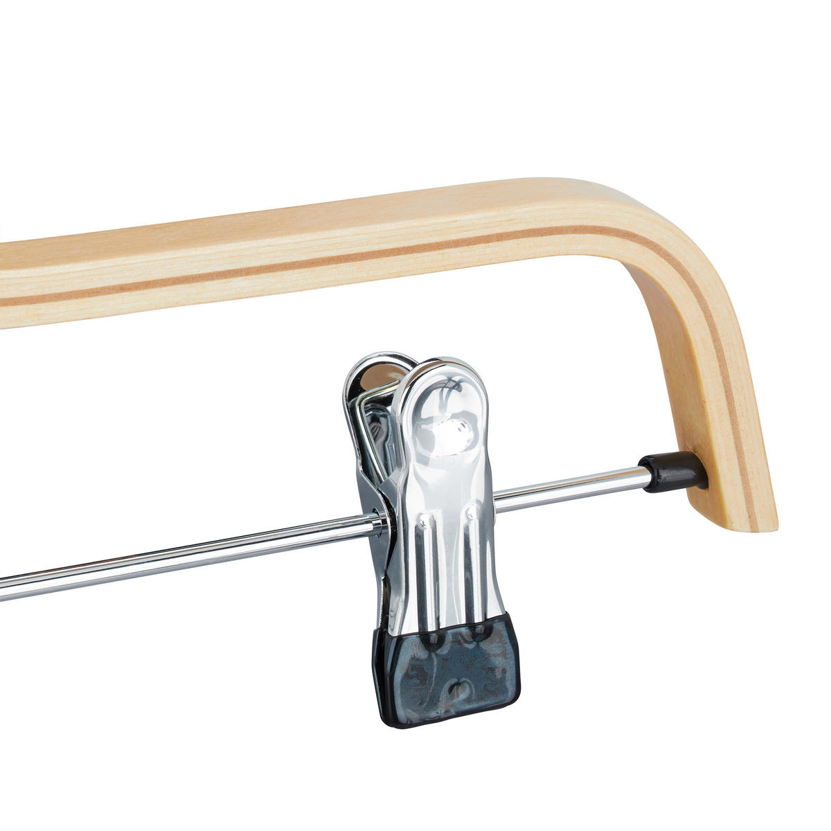 5XVEŠIAK na nohavice - svetlohnedá, kov/drevo (37.5/17/2.5cm) - Relaxdays