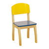 KINDERSTUHL - Multicolor/Naturfarben, Holzwerkstoff (32.5/61/32.5cm) - Roba
