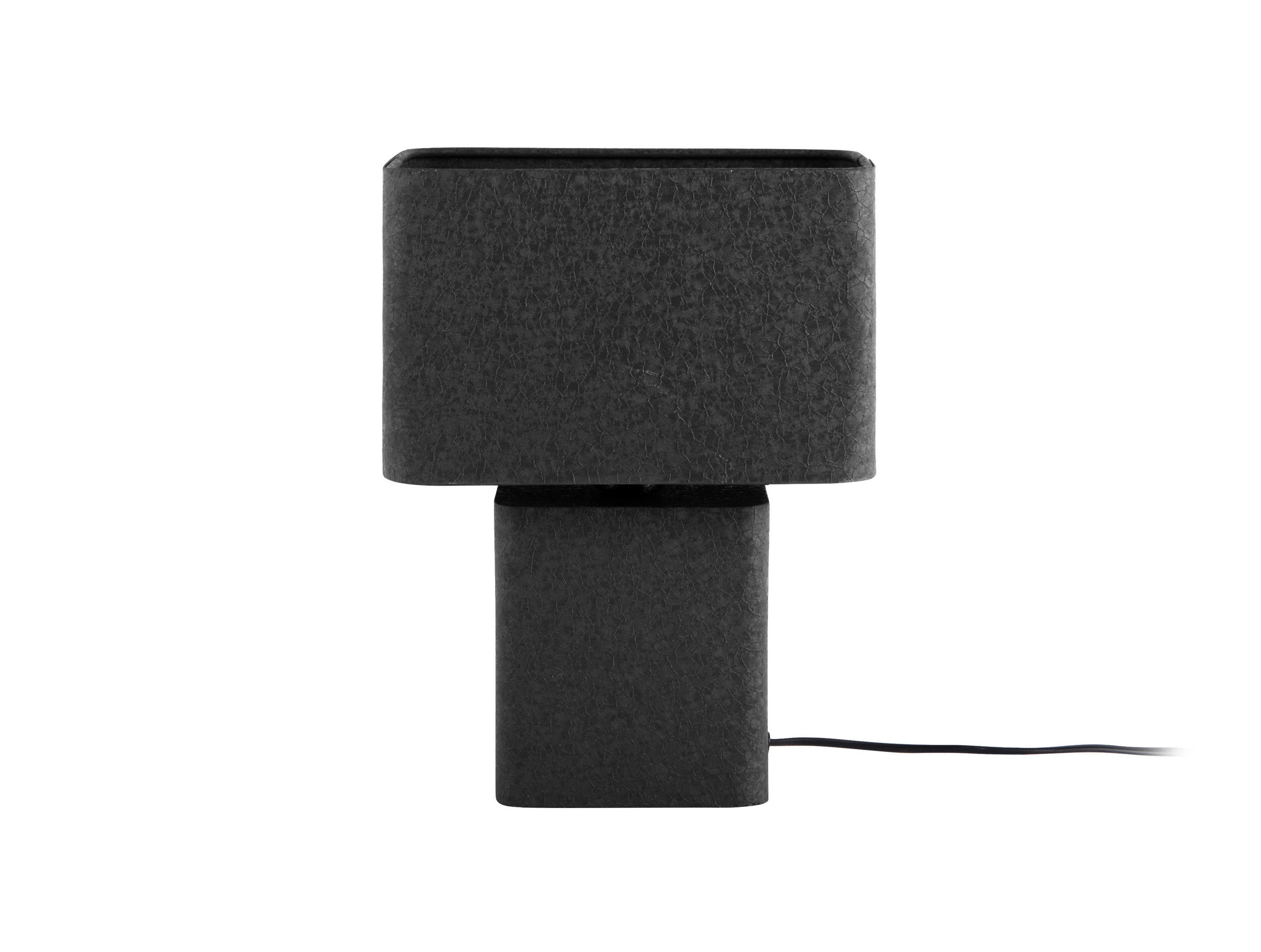 TISCHLAMPE Boaz Recto - Schwarz - 24/14/33 cm - Schwarz, Metall (24/14/33cm) - Leitmotiv