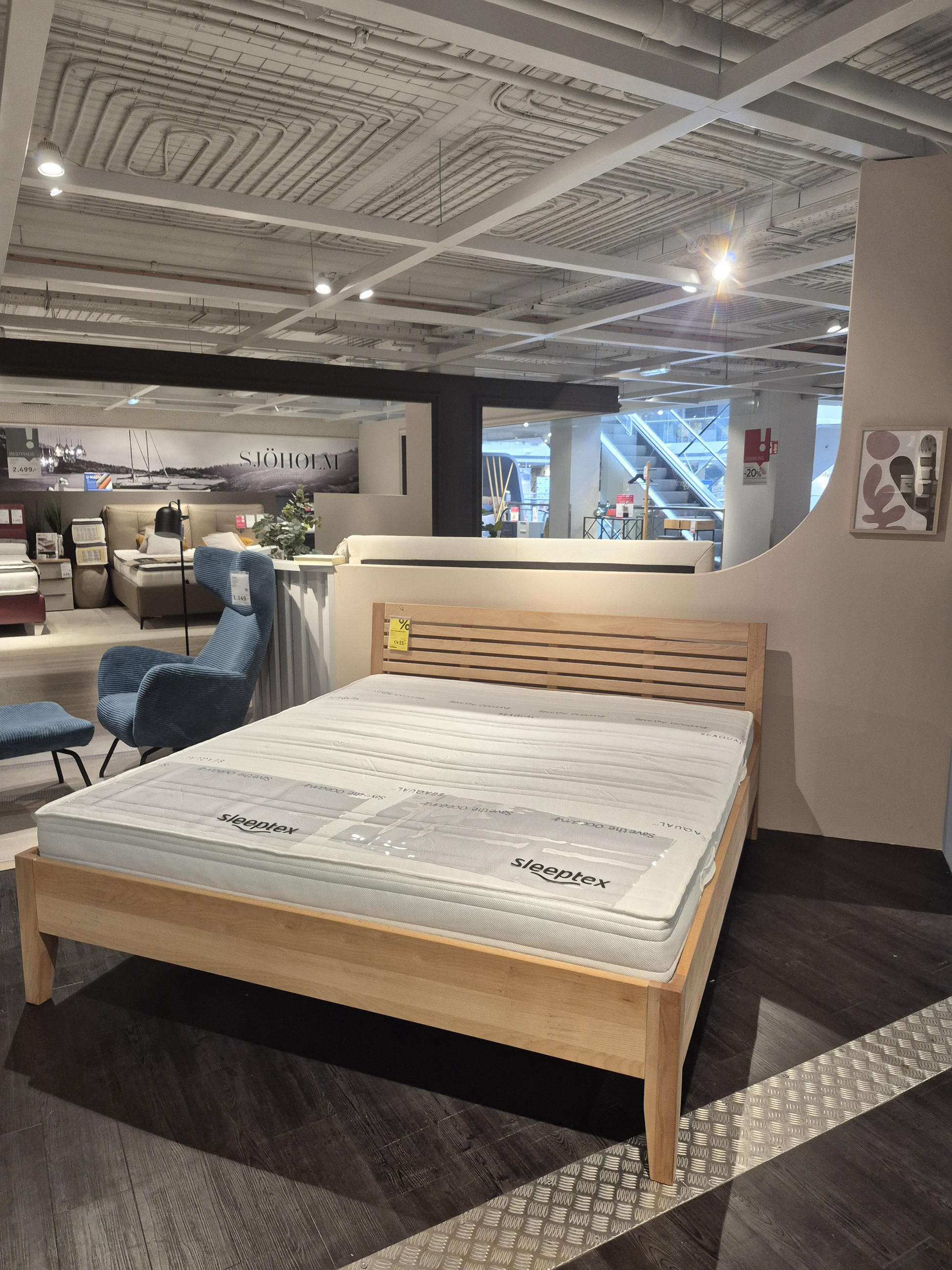 Bettrahmen Ontario inkl. Matratze/Lattenrost - Linea Natura