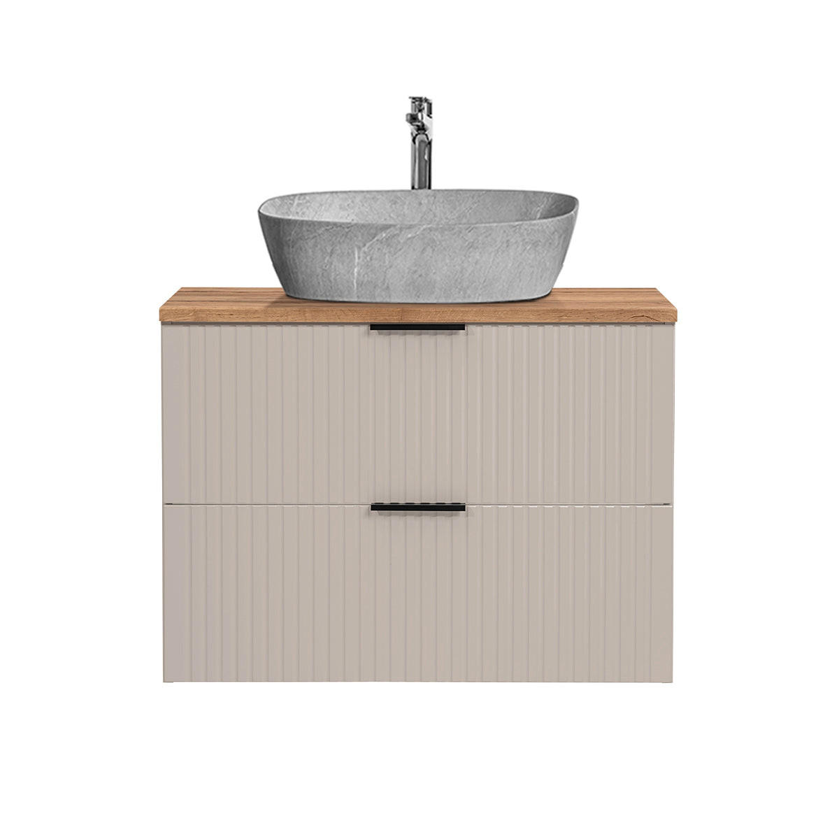 UMIVAONIK 80.6cm Adriel bež - boje kašmira, drvni materijal (80.6/59/46cm) - Petits-meubles