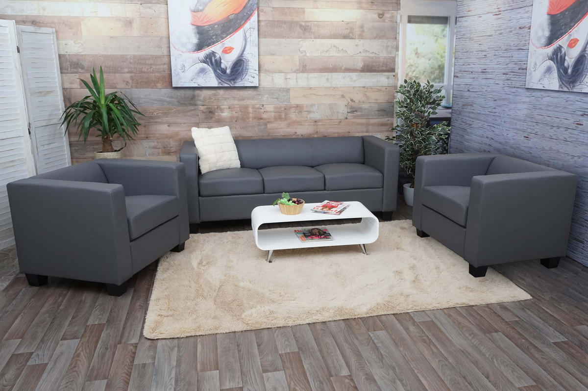 SOFAGARNITUR Grau - Grau, Textil (450/70/200cm) - MCW