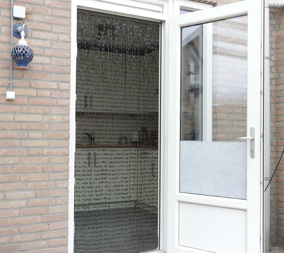 PERLENVORHANG Noah - 90x220 cm - Schwarz - PVC - Schwarz, Kunststoff (90/220cm) - IVOL