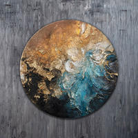 GEMÄLDE Fluss der Elemente auf Keilrahmen 70 cm - Multicolor, Holz (70/70cm) - YS-art gallery