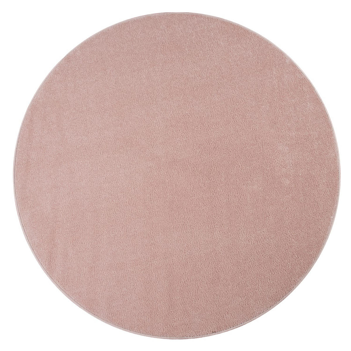 FLACHWEBETEPPICH Rosa Ø 120 cm - Rosa, Kunststoff (120/120cm) - TT Home