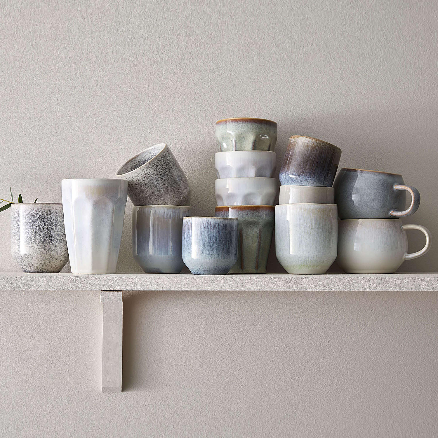 KAFFEETASSE (6er Set) Bergamo - Weiß, Keramik (0.25L) - BUTLERS