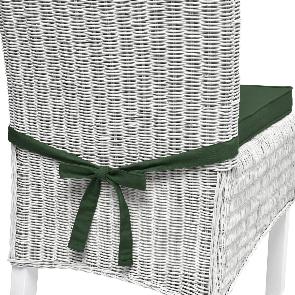 STUHLKISSEN Loft SK 45/40/5 cm Dunkelgrün 4tlg - Dunkelgrün, Textil (40/45cm) - Beautissu 