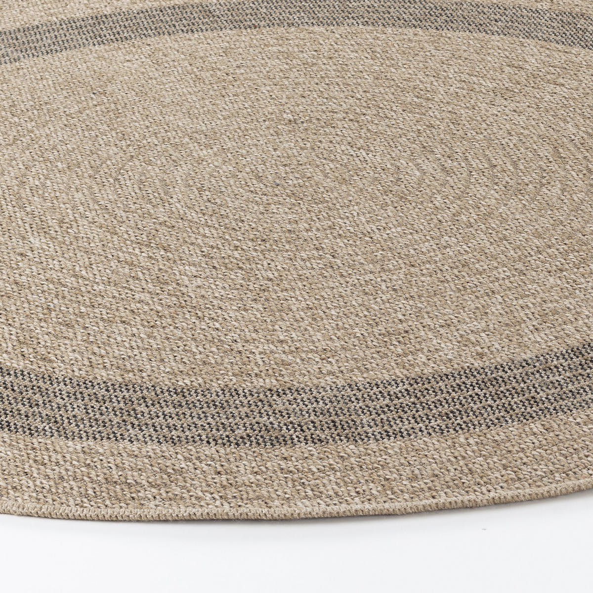 OUTDOORTEPPICH Rund Jute-Optik Ø 160 cm Beige - Beige, Kunststoff/Textil (160/160cm) - LIVABLISS