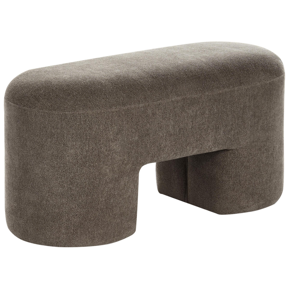 BANK Braun Decorah - Braun, Textil (88/46/39cm) - Beliani
